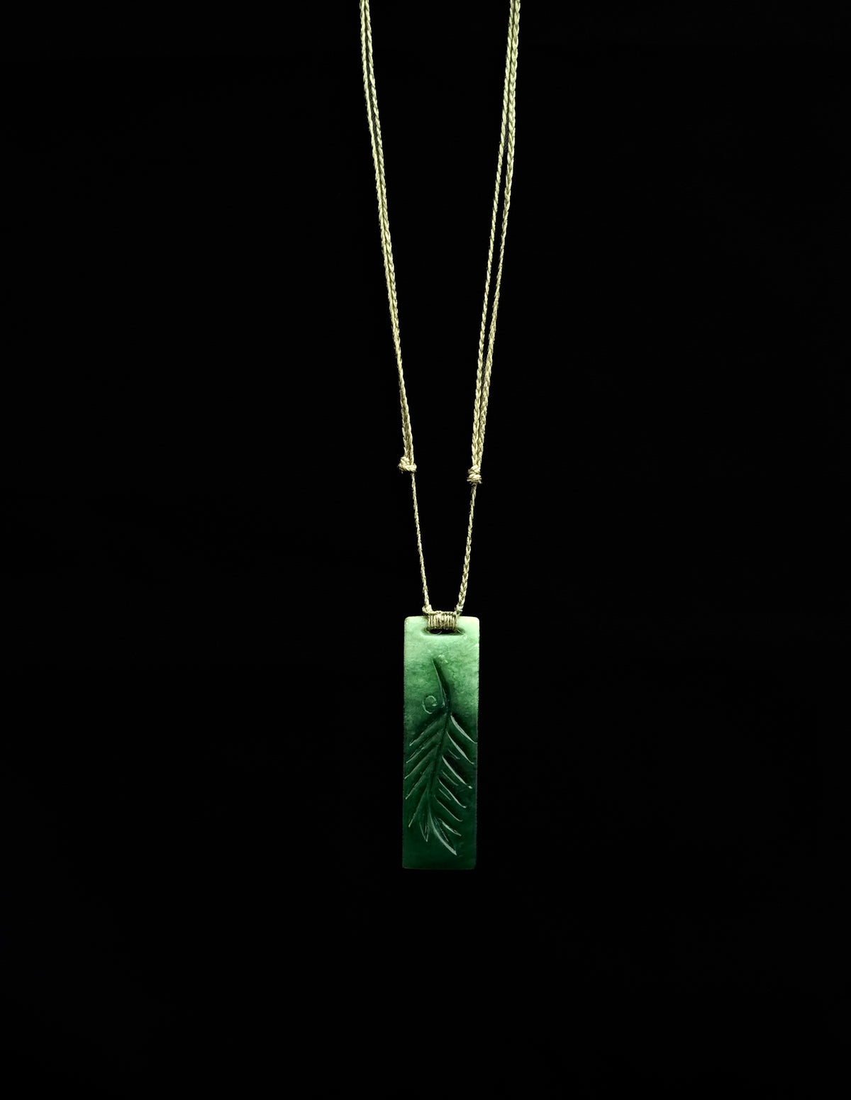 Fern Engraved Toki - Pounamu
