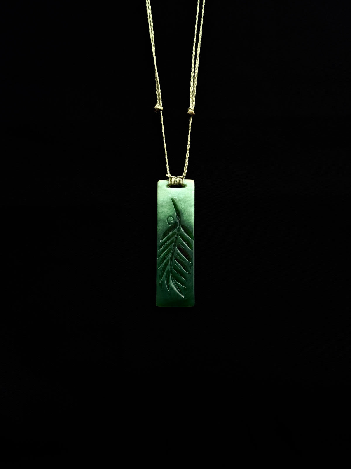 Fern Engraved Toki - Pounamu