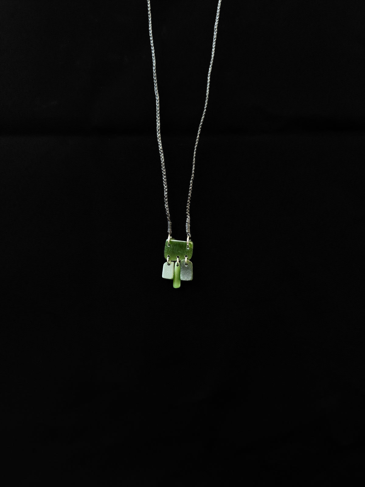Silver and Pounamu Pendant