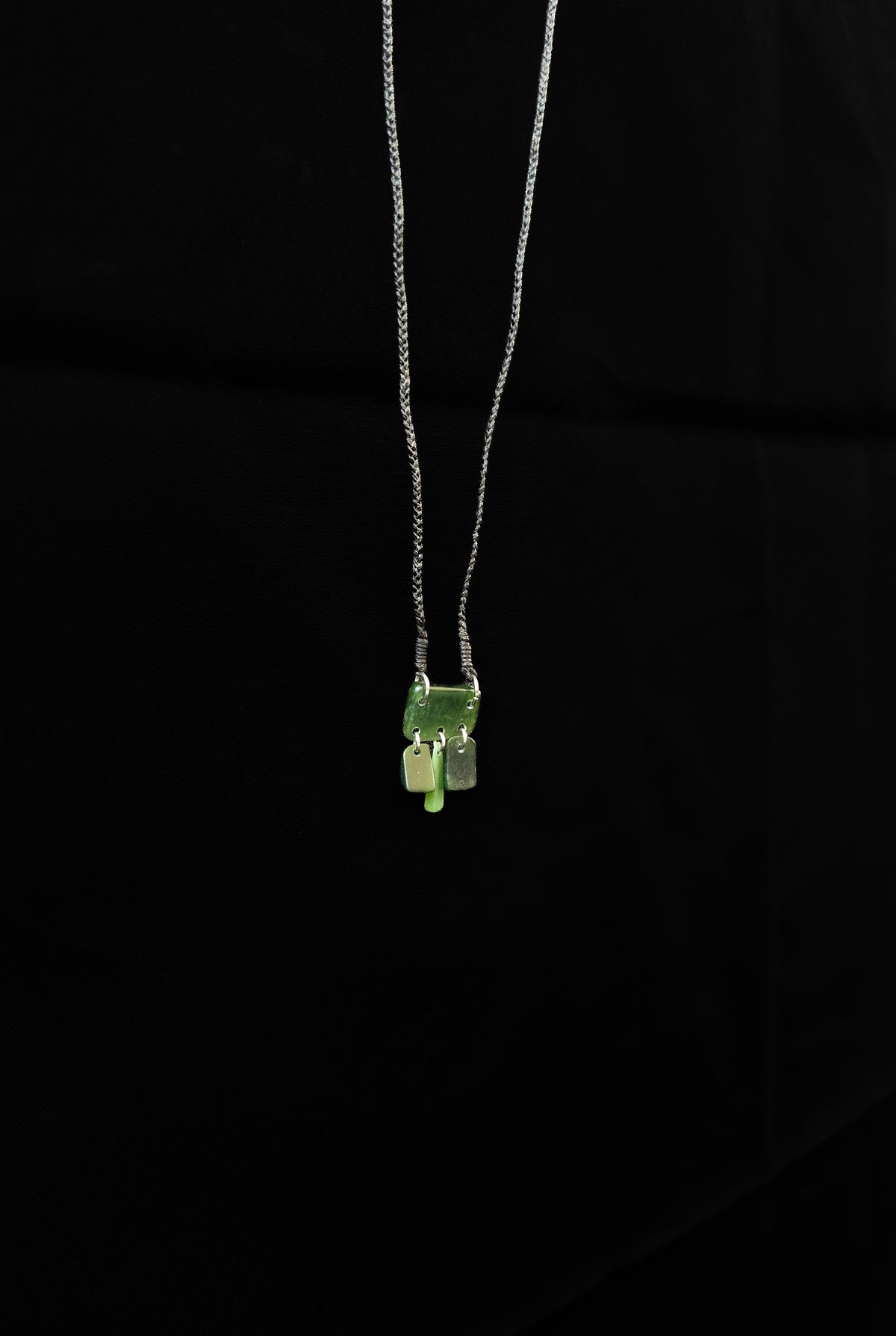 Silver and Pounamu Pendant